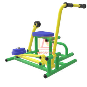 FT-08 อุปกรณ์บริหารแขน ลดหน้าท้องและนวดหลัง (แบบดึงยกตุ้มน้ำหนัก) เครื่องออกกำลังกายกลางแจ้ง รุ่นเหล็ก Next Vision