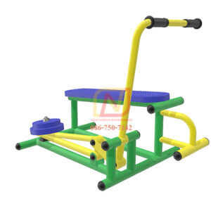 FT-09 อุปกรณ์บริหารแขน-ลดหน้าท้อง (แบบดึงยกตุ้มน้ำหนัก) เครื่องออกกำลังกายกลางแจ้ง รุ่นเหล็ก Next Vision