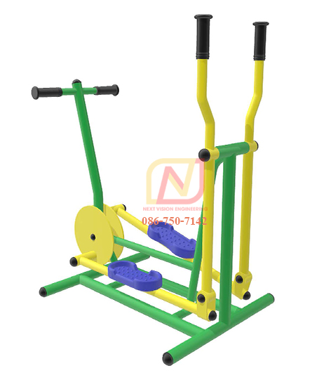 FT-17 อุปกรณ์บริหารขา-สะโพก-หัวไหล่ (แบบโยก-วิ่งสลับเท้า) เครื่องออกกำลังกายกลางแจ้ง รุ่นเหล็ก Next Vision