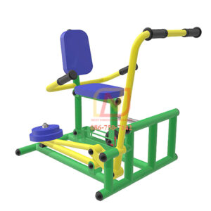 FT-24 อุปกรณ์บริหารข้อเข่าและออกกาลังแขน (แบบถีบ-ดึงยกลูกน้ำหนัก) เครื่องออกกำลังกายกลางแจ้ง รุ่นเหล็ก Next Vision