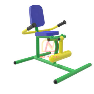 FT-28 อุปกรณ์บริหารเข่า-ขา (แบบยกลูกน้าหนักเท้าคู่) เครื่องออกกำลังกายกลางแจ้ง รุ่นเหล็ก Next Vision