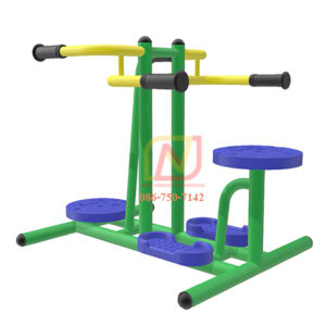 FT-30 อุปกรณ์บริหารเอว – สะโพกคู่ (แบบนั่งและยืน) เครื่องออกกำลังกายกลางแจ้ง รุ่นเหล็ก Next Vision