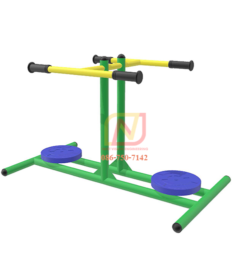 FT-35 อุปกรณ์บริหารข้อสะโพก (แบบบิดเอวคู่) เครื่องออกกำลังกายกลางแจ้ง รุ่นเหล็ก Next Vision