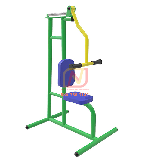 FT-42 อุปกรณ์บริหารแขน-หน้าอก-หัวไหล่ (แบบดันสปริง) เครื่องออกกำลังกายกลางแจ้ง รุ่นเหล็ก Next Vision