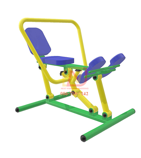 FT-50 อุปกรณ์บริหารแขน-หน้าท้อง(แบบดันกรรเชียง) เครื่องออกกำลังกายกลางแจ้ง รุ่นเหล็ก Next Vision