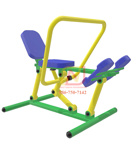 FT-51 อุปกรณ์บริหารแขน-หน้าท้อง(แบบดึงกรรเชียง) เครื่องออกกำลังกายกลางแจ้ง รุ่นเหล็ก Next Vision