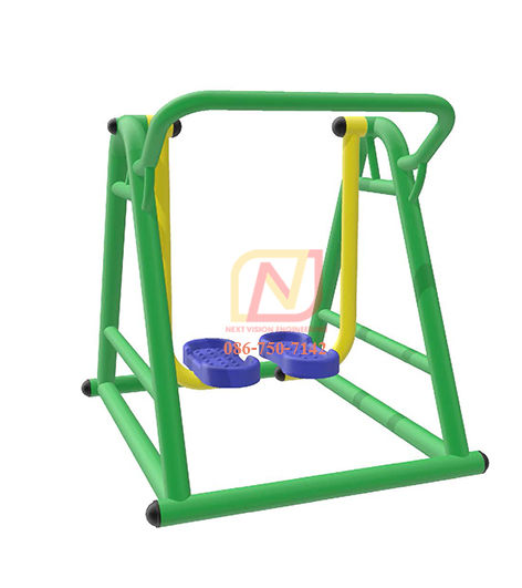 FT-52 อุปกรณ์บริหารขา-สะโพก(แบบขาA) เครื่องออกกำลังกายกลางแจ้ง รุ่นเหล็ก Next Vision