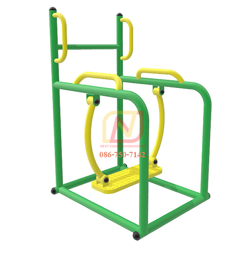 FT-53 อุปกรณ์บริหารเอว-สะโพก(แบบสกี) เครื่องออกกำลังกายกลางแจ้ง รุ่นเหล็ก Next Vision