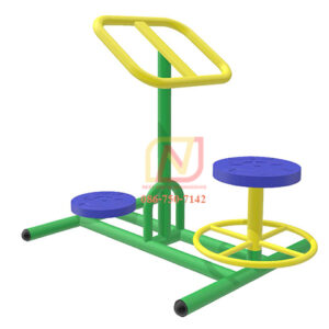 FT-57 อุปกรณ์บริหารเอว-สะโพก (แบบนั่ง-ยืนบิดเอว) เครื่องออกกำลังกายกลางแจ้ง รุ่นเหล็ก Next Vision