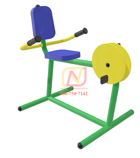 FT-59 อุปกรณ์บริหารข้อเข่า (จักรยานเอนปั่น) เครื่องออกกำลังกายกลางแจ้ง รุ่นเหล็ก Next Vision