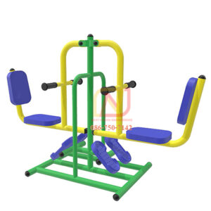 FT-61 อุปกรณ์บริหารขา-น่อง (แบบขาดันยกตัว) เครื่องออกกำลังกายกลางแจ้ง รุ่นเหล็ก Next Vision