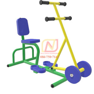 FT-66 อุปกรณ์บริหารแขน-ไหล่-หน้าอก (แบบดึงลูกน้ำหนัก) เครื่องออกกำลังกายกลางแจ้ง รุ่นเหล็ก Next Vision