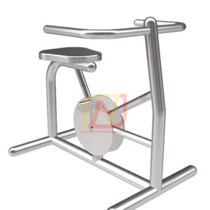 FTS-04 อุปกรณ์บริหารข้อเข่า-ขา (แบบจักรยานล้อเหล็กนั่งตรง) เครื่องออกกำลังกายกลางแจ้งสแตนเลส Next Vision