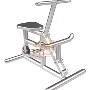 FTS-06 อุปกรณ์บริหารแขน-เข่า-ลดหน้าท้อง (แบบถีบ-ดึงล้อยาง) เครื่องออกกำลังกายกลางแจ้งสแตนเลส Next Vision
