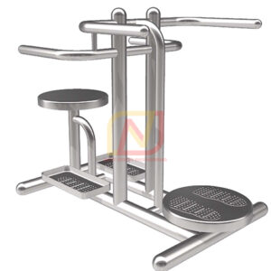 FTS-30 อุปกรณ์บริหารเอว – สะโพกคู่ (แบบนั่งและยืน) เครื่องออกกำลังกายกลางแจ้งสแตนเลส Next Vision