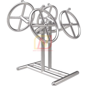 FTS-43 อุปกรณ์บริหารแขน-หัวไหล่-มือ (แบบวงล้อคู่) เครื่องออกกำลังกายกลางแจ้งสแตนเลส Next Vision
