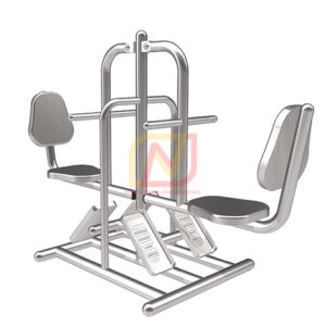 FTS-61 อุปกรณ์บริหารขา-น่อง (แบบขาดันยกตัว) เครื่องออกกำลังกายกลางแจ้งสแตนเลส Next Vision