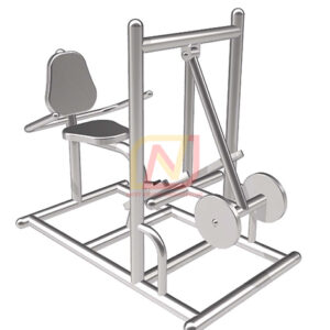 FTS-65 อุปกรณ์บริหารเข่า-น่อง(แบบขาถีบลูกน้ำหนัก) เครื่องออกกำลังกายกลางแจ้งสแตนเลส Next Vision