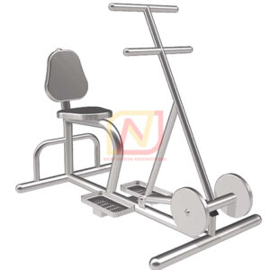 FTS-66 อุปกรณ์บริหารแขน-ไหล่-หน้าอก (แบบดึงลูกน้ำหนัก) เครื่องออกกำลังกายกลางแจ้งสแตนเลส Next Vision