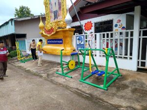 ผลงานติดตั้งเครื่องออกกำลังกายกลางแจ้ง อบต.กุดชุม อ.กุดชุม จ.ยโสธร (รูปที่ 1)