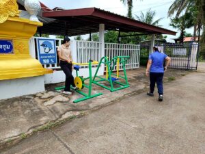 ผลงานติดตั้งเครื่องออกกำลังกายกลางแจ้ง อบต.กุดชุม อ.กุดชุม จ.ยโสธร (รูปที่ 3)