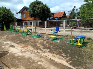 ผลงานติดตั้งเครื่องออกกำลังกายกลางแจ้ง อบต.หนองบุญมาก จ.นครราชสีมา (รูปที่ 5)