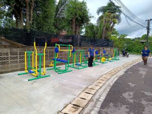 ผลงานติดตั้งเครื่องออกกำลังกายกลางแจ้ง เทศบาลตำบลนาปรือ จังหวัดปราจีนบุรี (รูปที่ 18)