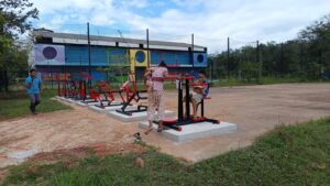 ลานออกกำลังกายกลางแจ้งของเทศบาลตำบลปริก อำเภอสะเดา จังหวัดสงขลา